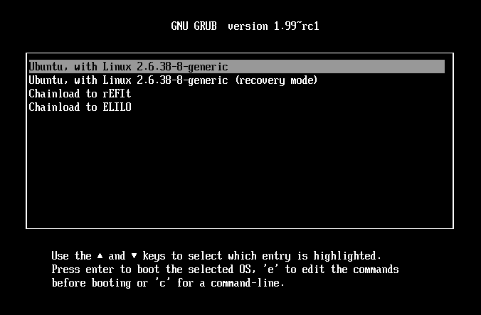 GRUB 2 works under EFI just like it works under BIOS